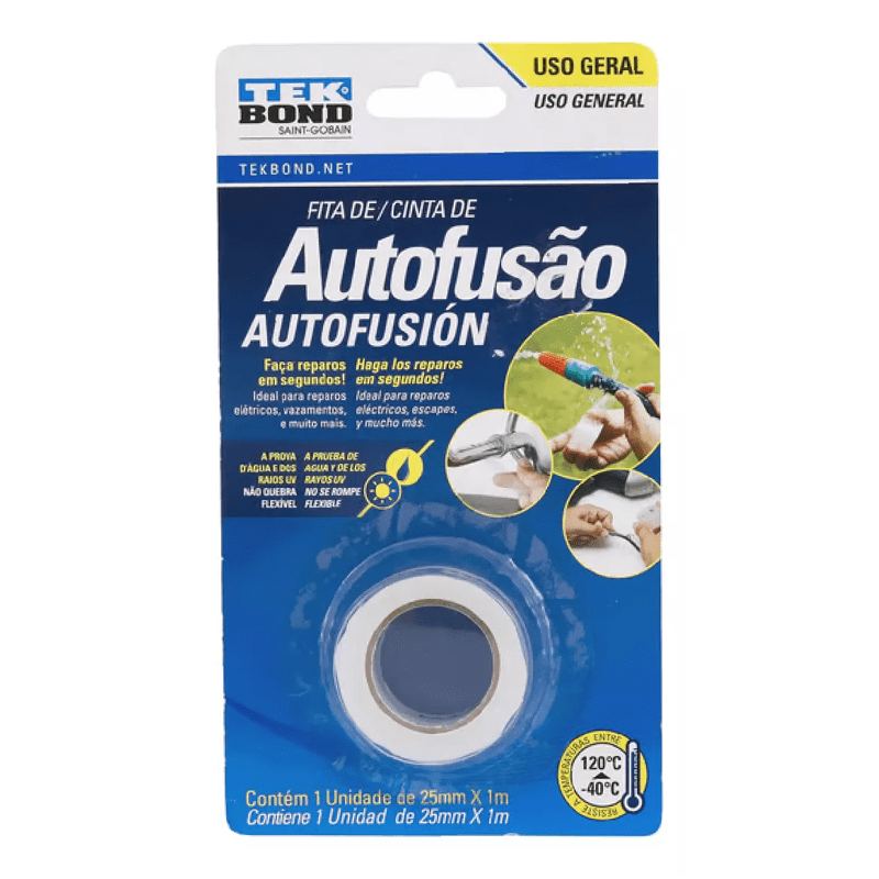 FITA AUTO FUSAO 25MM X 1M TEKBOND ELETR/HIDR